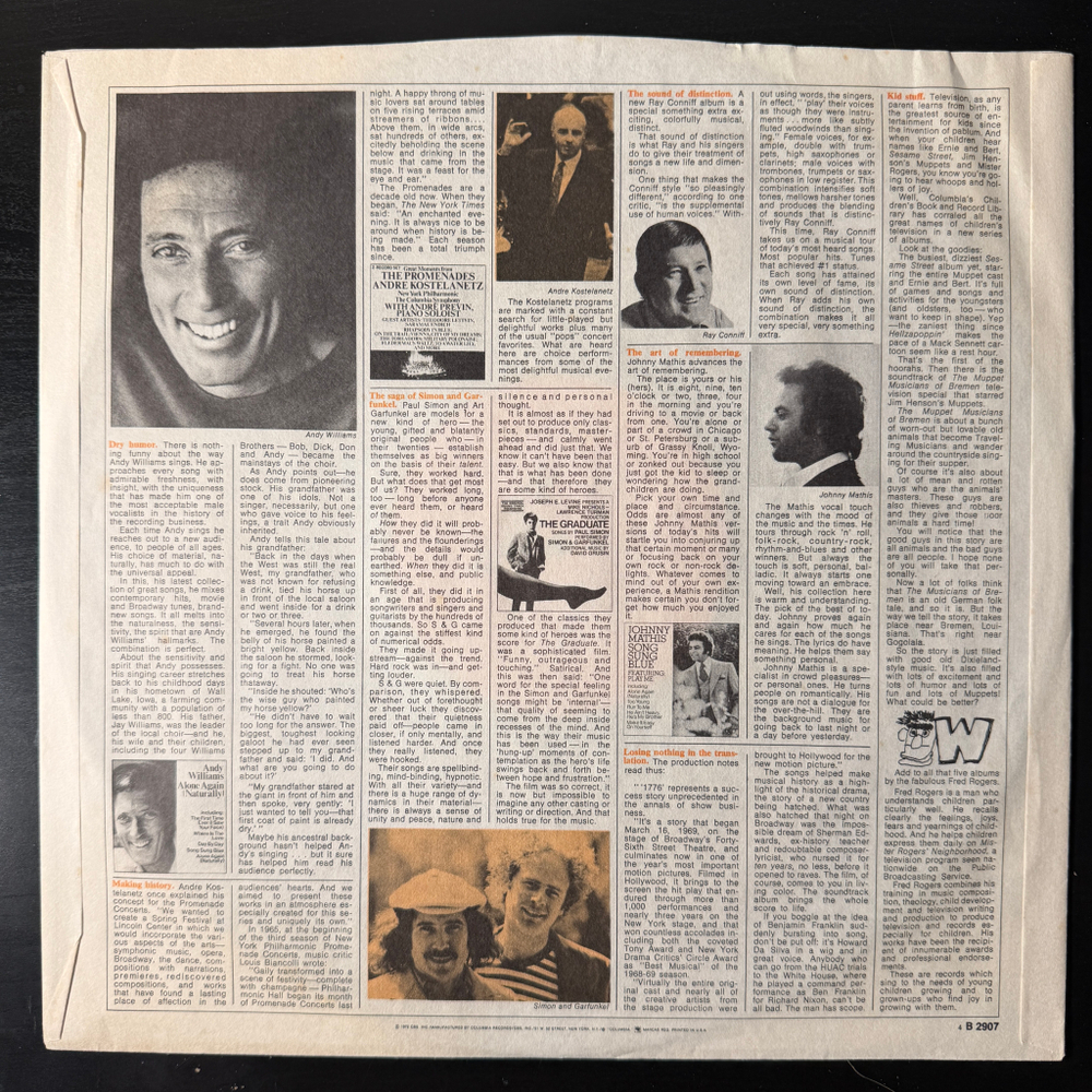 Andy Williams ‎– Andy Williams' Greatest Hits Vol. 2 (США 1973г.)