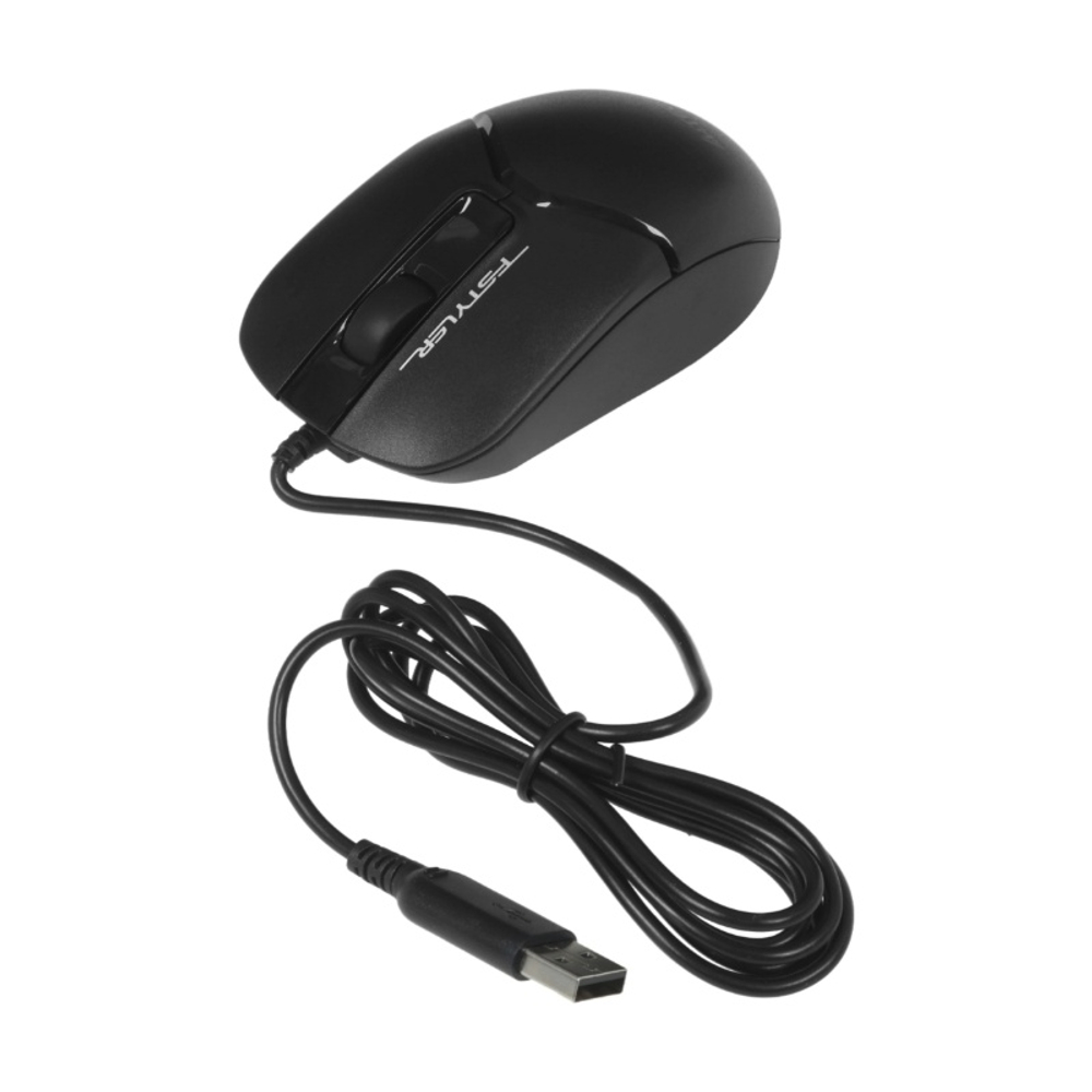 Мышь A4Tech Fstyler FM12, черная, USB