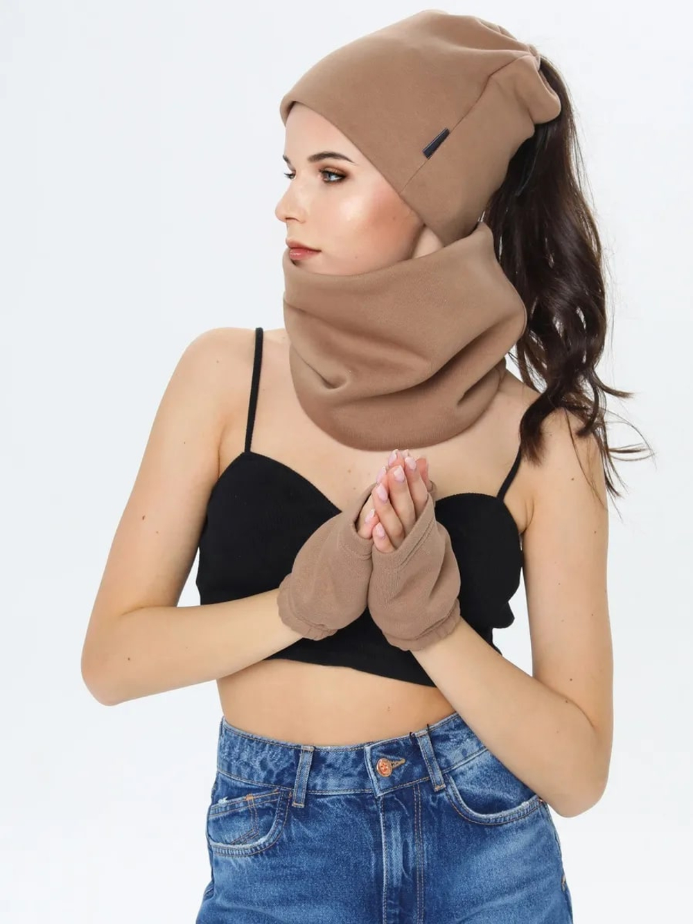 Снуд унисекс из футера с начесом