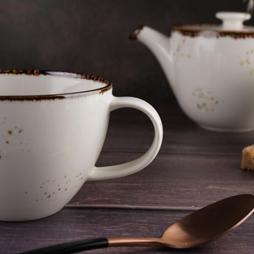 Чашка чайная 350 мл, фарфор "NOBLE" серия "Grace"