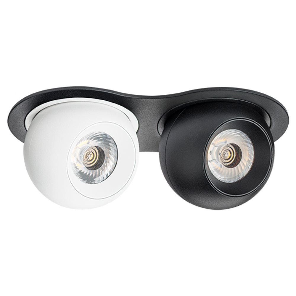 i6276474 Светильник INTERO LED 9W*2 850LM*2 24G ЧЕРНЫЙ/БЕЛЫЙ 4000K (217627+217064+217074)