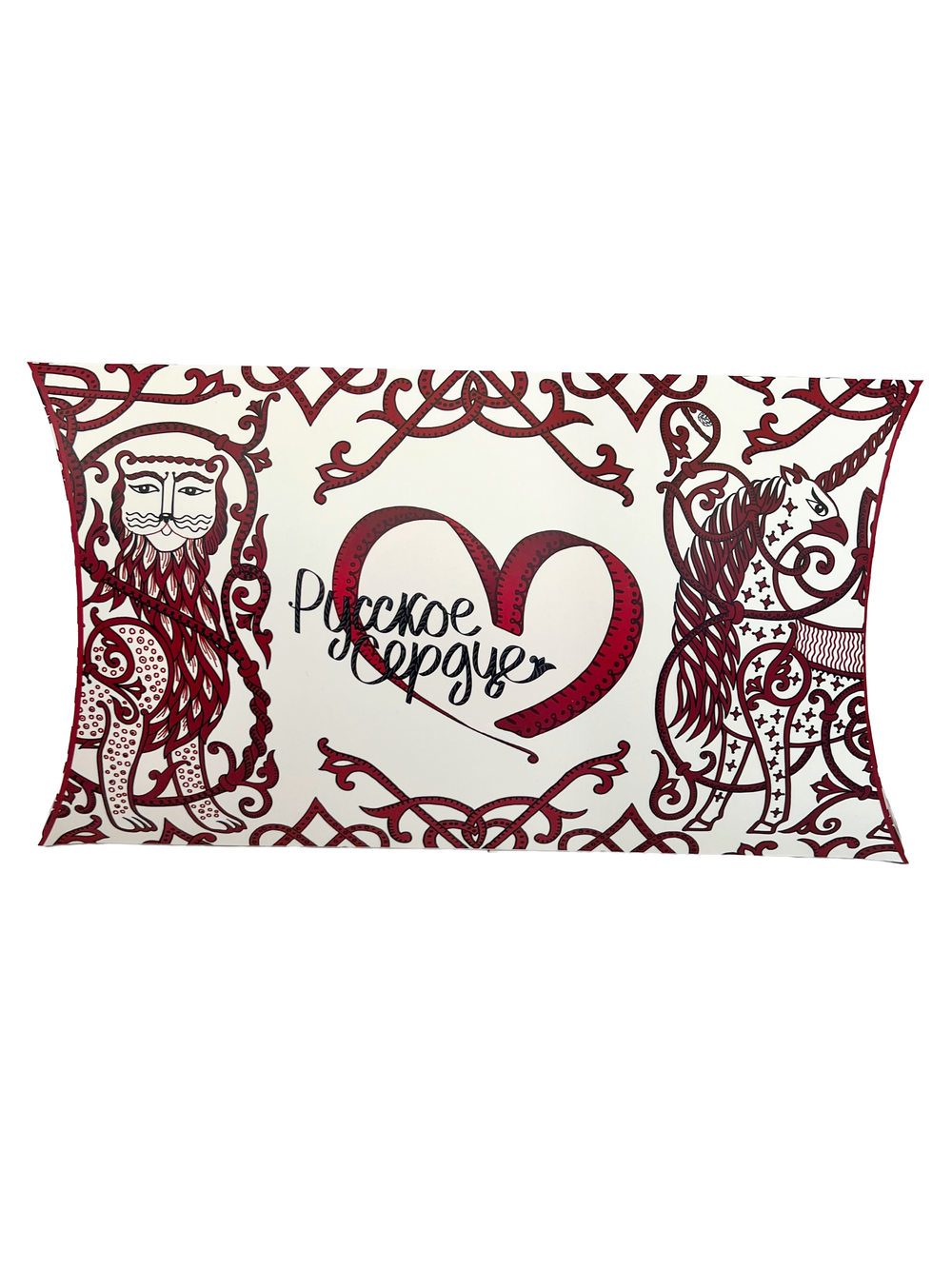 Шаль «Русское сердце», 100% шерсть