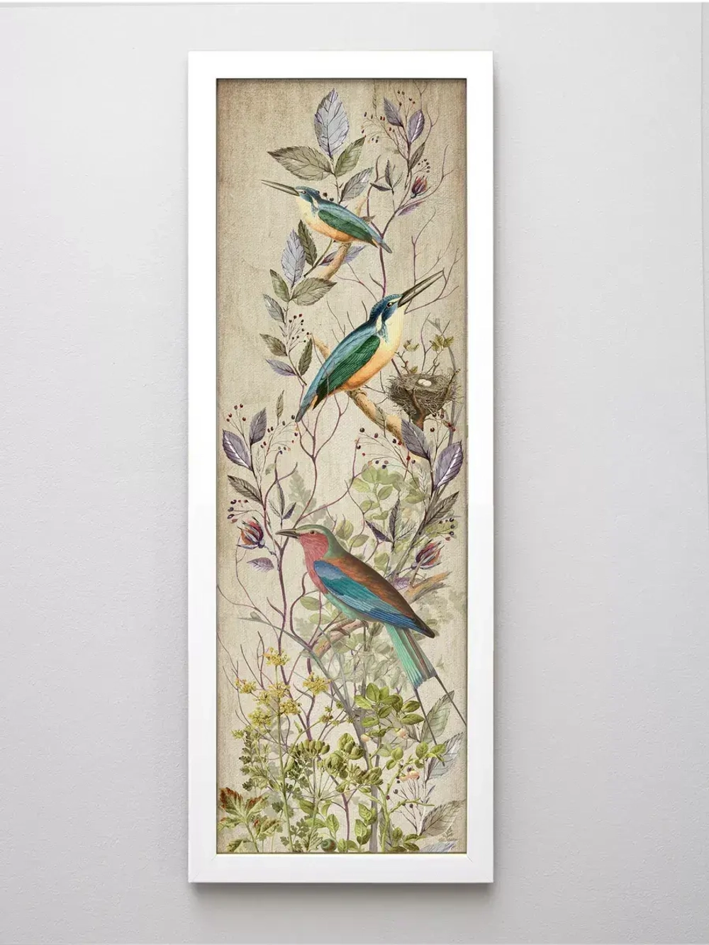 Комплект из двух картин на бумаге 18*50 см