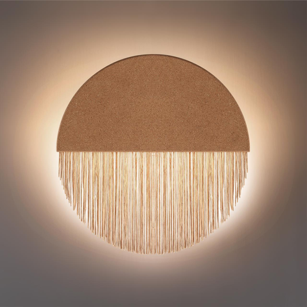 7073/8WL ECODESIGN ODL26 Настенный светильник  бежевый/пробка/нити/металл IP20 LED 8W 232Лм 3000K 220-240V CORK