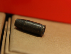 Темлячная бусина "Патрон темный", латунь