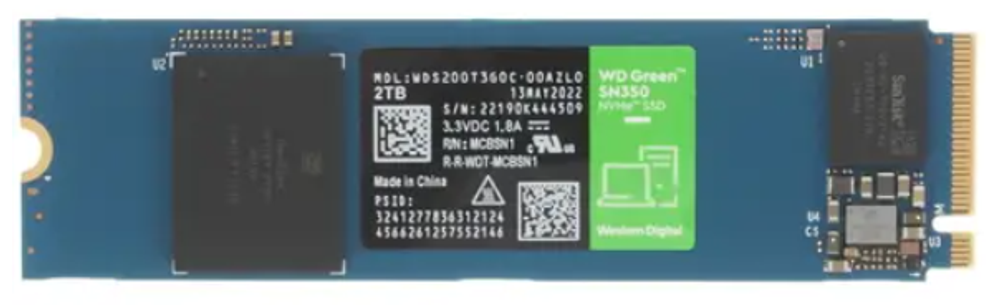 Накопитель SSD M.2 2280 Western Digital WDS200T3G0C