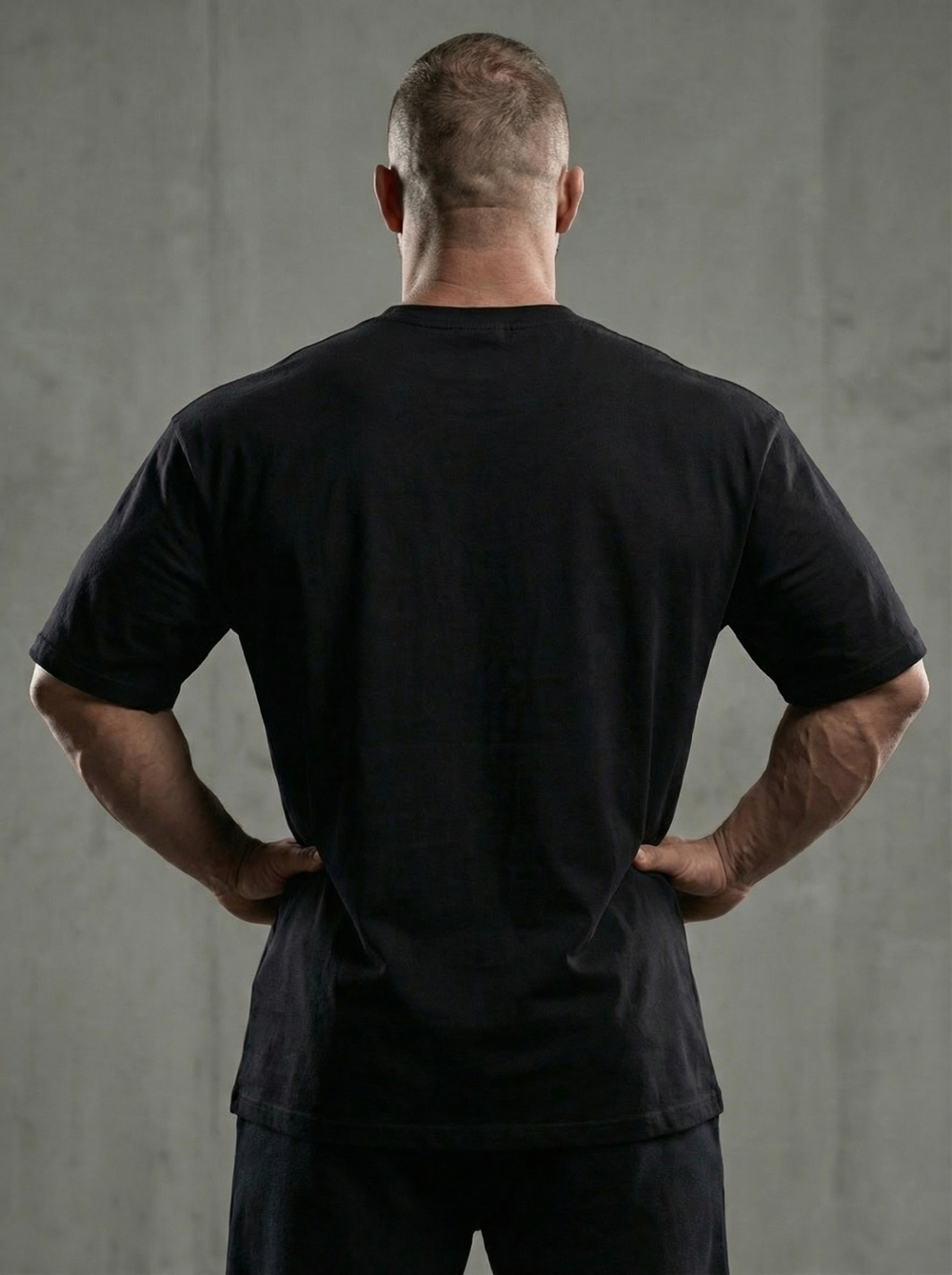 Футболка оверсайз хлопковая черная LEGENDA Череп темно-серый