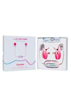 Вибромассажер для сосков Gemini Lovense TPE, розовый, ABS-пластик