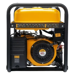 Генератор бензиновый DENZEL PS-95EA-PRO, 9.5 кВт мощность и 485 см3 объем двигателя, 40 л объем топливного бака, электростарт и блок AVR, 3 розетки и выход USB 5 В, силовые клеммы, 946935
