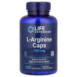 Life Extension, L-аргинин, 700 мг, 200 капсул