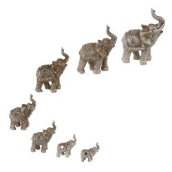 GAEM Набор из 7-ми фигурок декоративных "Слон", L10 W10 H17 см