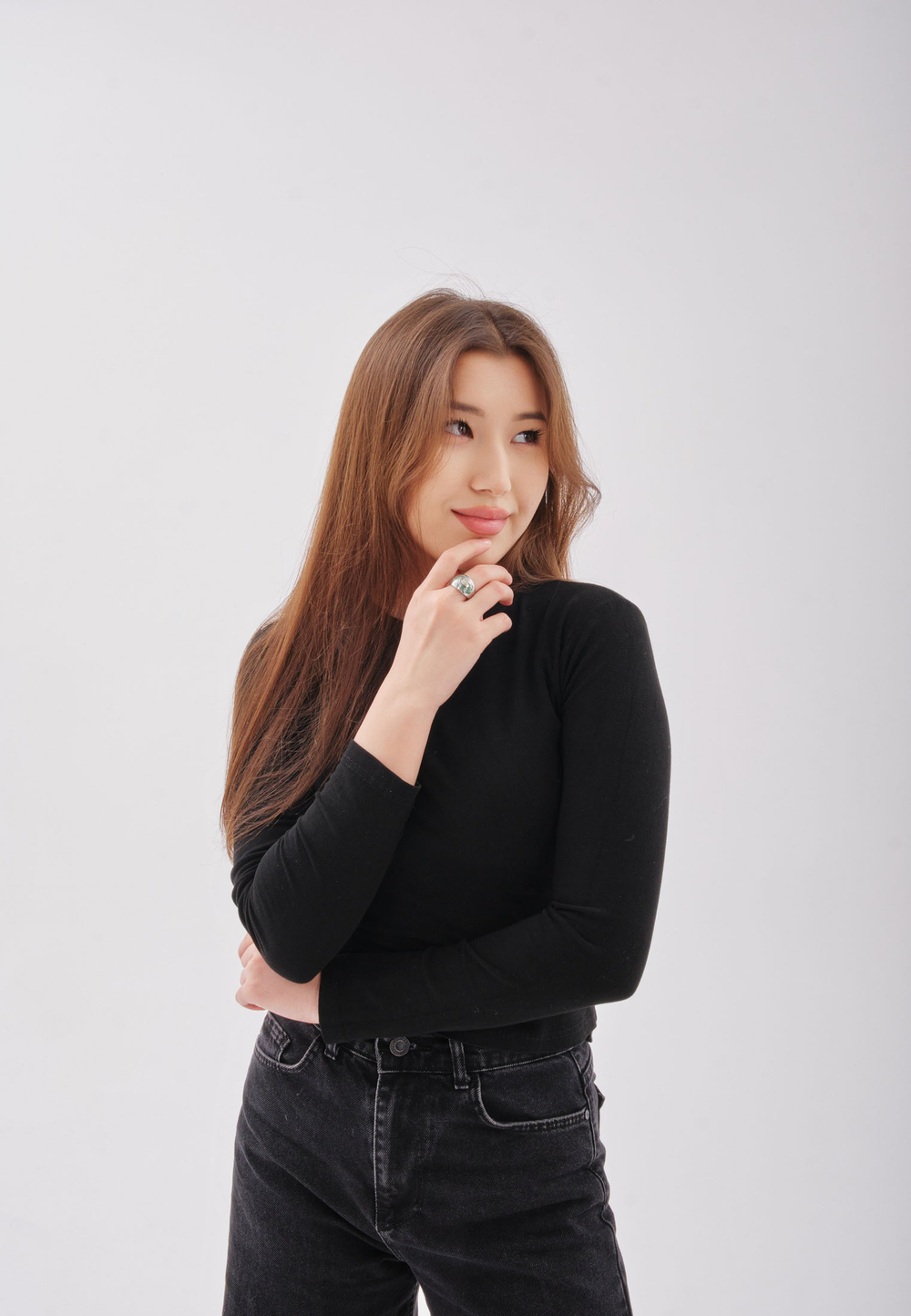 Кольцо Qarlygash & Qyzgaldaq GREEN STEEL