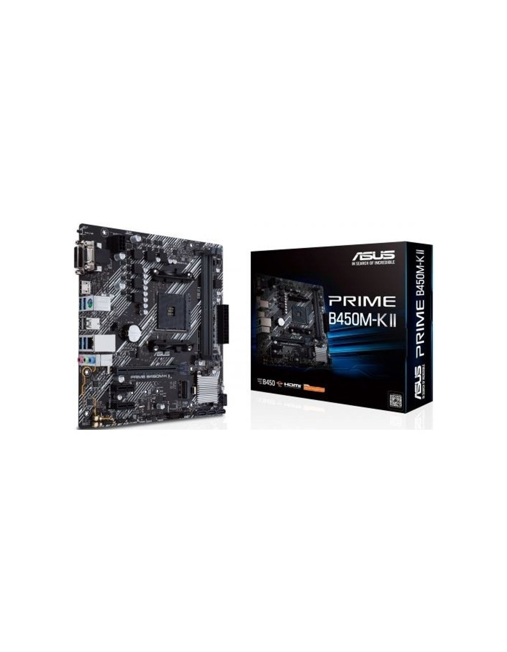 Asus PRIME B450M-K II (Soc-AM4 AMD B450 2xDDR4 mATX AC`97 8ch(7.1) GbLAN RAID+VGA+DVI+HDMI)
