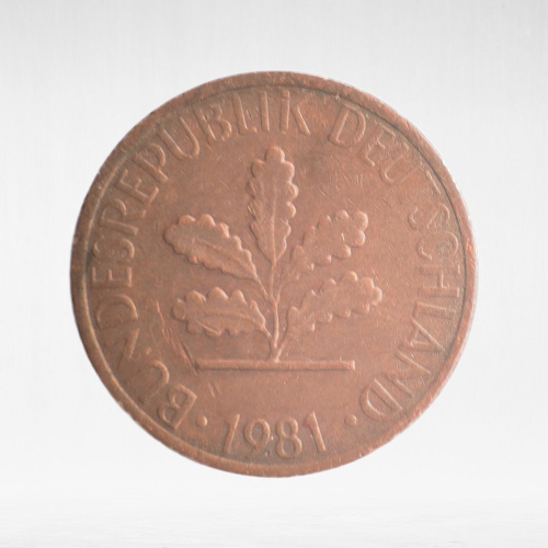 Germany, 1 Pfennig, 1981, (Hamburg Mint - "J"), VF