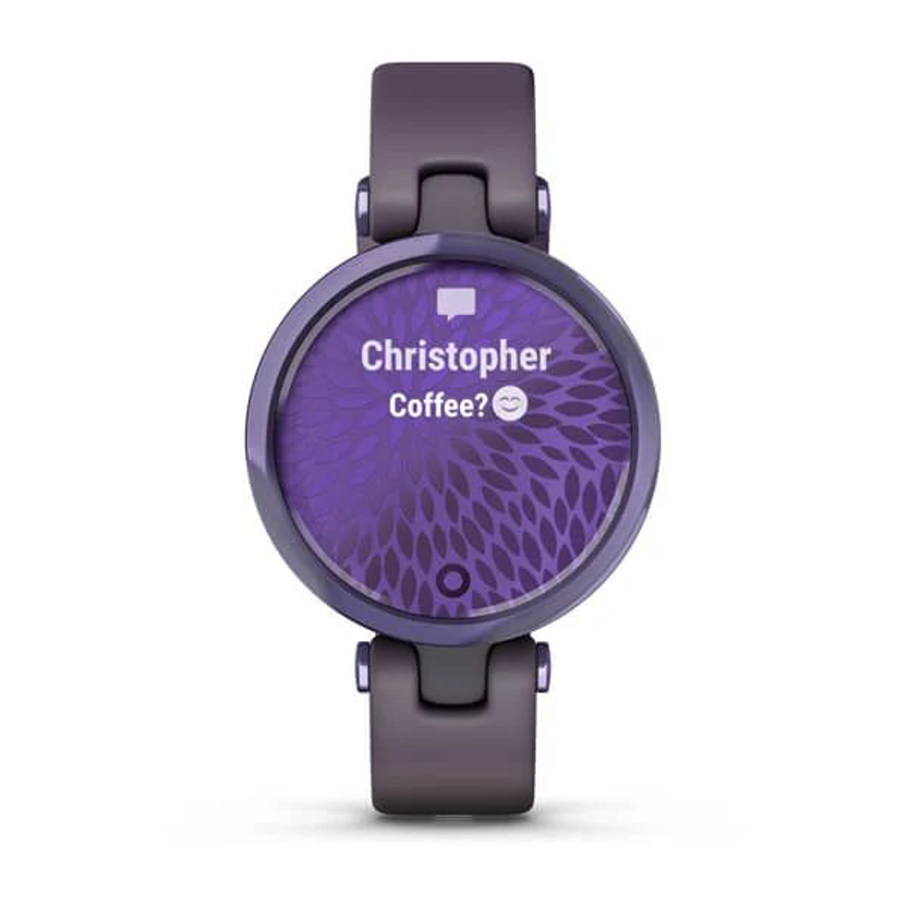 Умные часы Garmin Lily безель цвета полночная орхидея, корпус темная орхидея и силиконовый ремешок