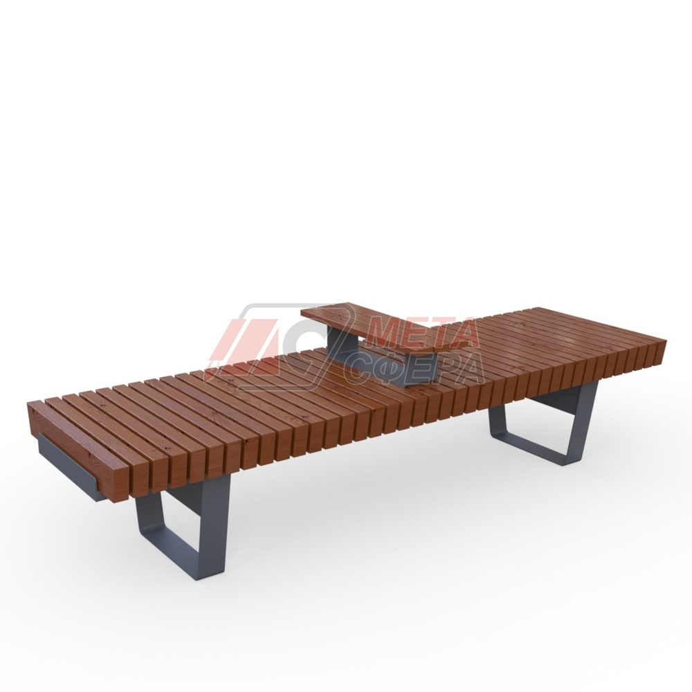 Лавка Rail Road 02 с подлокотником