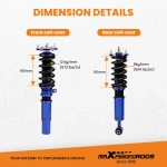 Комплект для BMW 5 Series 1996 - 2003 E39 525i 530i 528i 540i Shock Absorbers Coilovers suspension Kitlowering kit