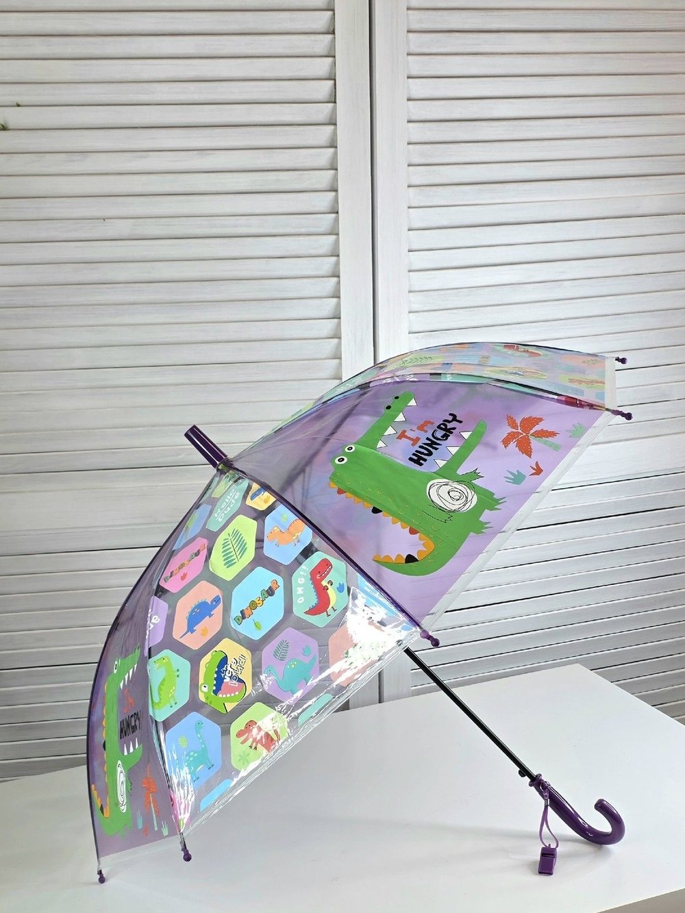 Зонт детский Забавные зверушки 48,5 см фиолетовый (202002056-3)