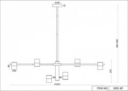 Люстра на штанге F-promo Chart 3092-8P