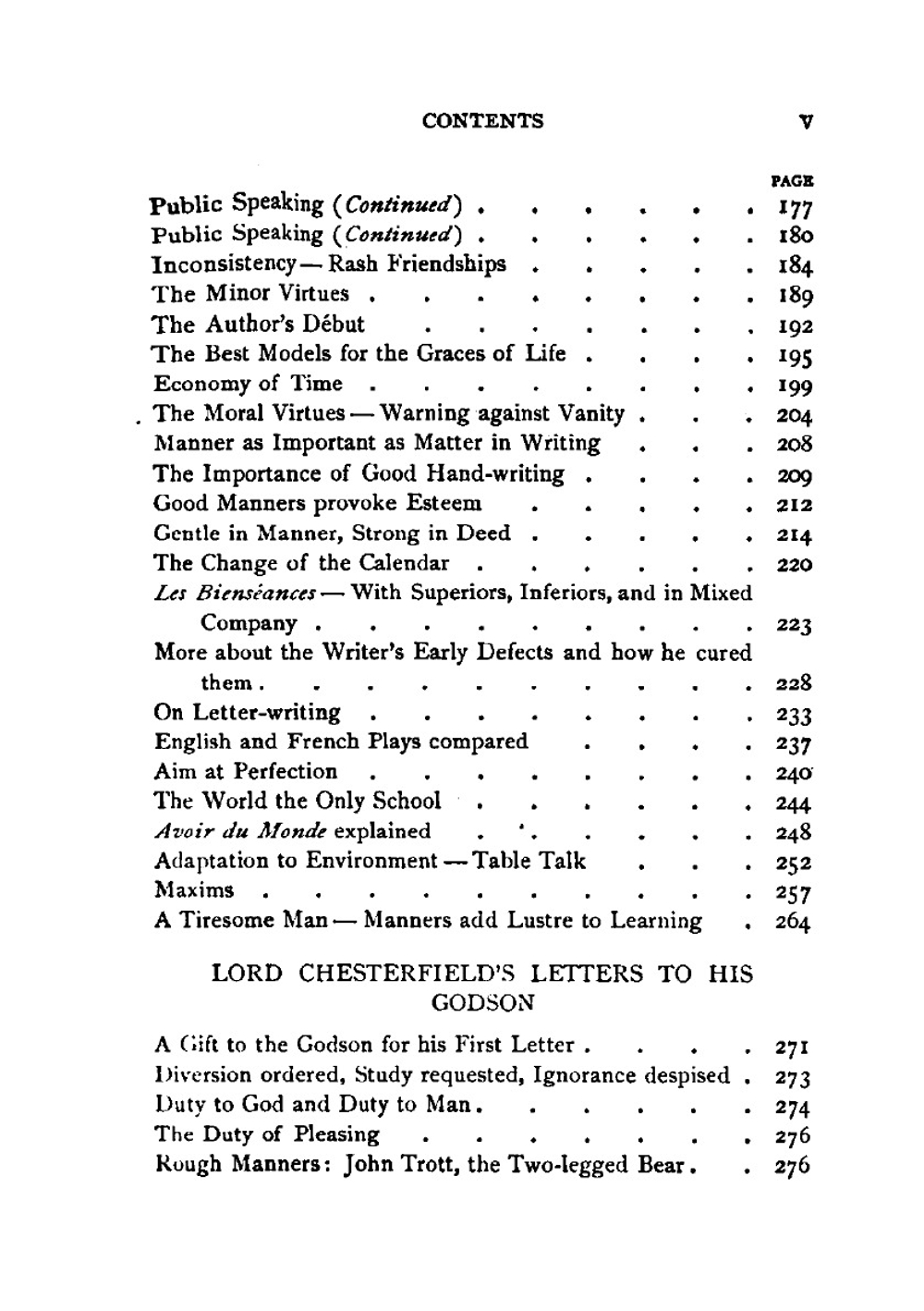 A Selection from the Letters of Lord Chesterfield to His Son and His Godson, 1742 to 1772 | Philip Dormer Stanhope Earl of Chesterfield; Charles Welsh