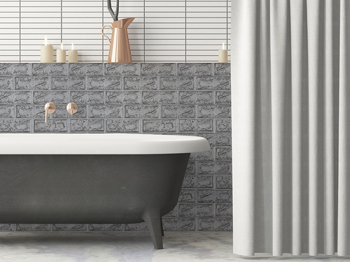 Самоклеящаяся мягкая панель ПВХ Кирпич стальной 770х700х3 мм