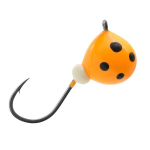 Мормышка вольфрамовая LumiCom ДРОБИНА С УШКОМ (обмазка-точки), 5,5мм, Gt, 10 штук в упаковке