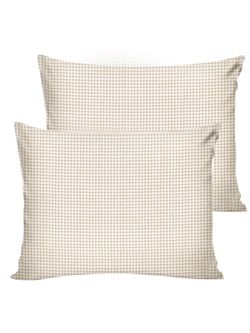 Постельное белье Anna Maria "Бежевая клеточка" 2-спальный   наволочки 50х70 2шт Простынь на резинке 160х200 см  Пододеяльник 175х215 см