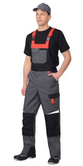 Полукомбинезон "Сириус-Фаворит-Мега" (серый/красный/черный)