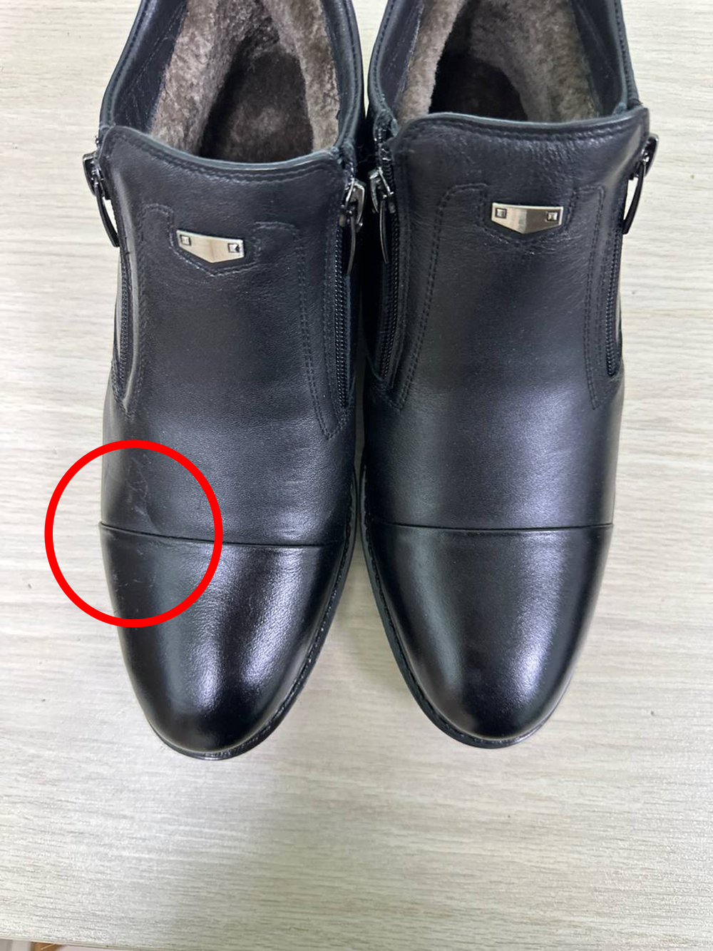 Ботинки мужские(мех) 40р уценка_133