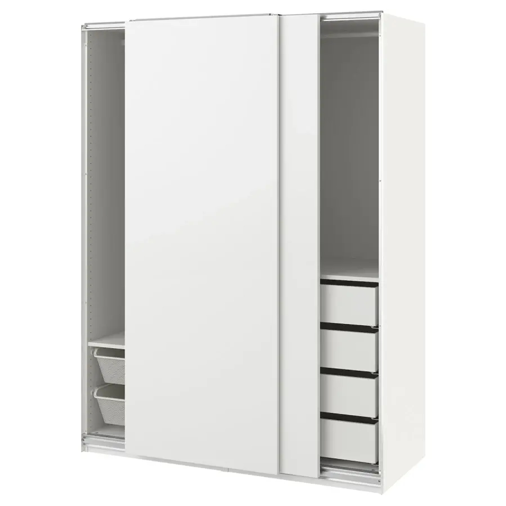 Шкаф - IKEA PAX/HASVIK/ПАКС/ХАСВИК ИКЕА, 66х150х201 см, белый