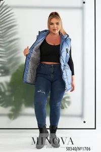 Жилет 1706-джинс Minova