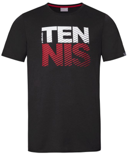 Футболка для мальчика теннисная Head Club Chris T-Shirt JR - black