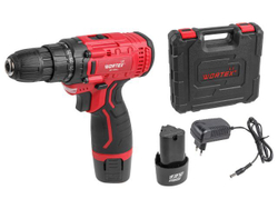 Аккум. дрель-шуруповерт WORTEX LX BD 1215 Li в чем. 12 В, 25 Н*м, 2х1.5 А*ч, БЗП 10 мм