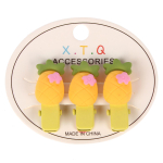 Зажимы для волос детские 3шт "Розовое облако.Ананасики" (JINRE TRAVEL)