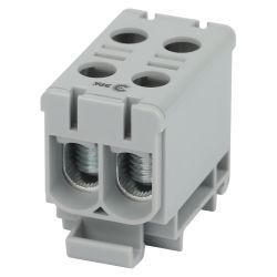 Клемма силовая вводная КСВ ЭРА NO-224-137 двойная (KE66) 6-50 мм2 серая L