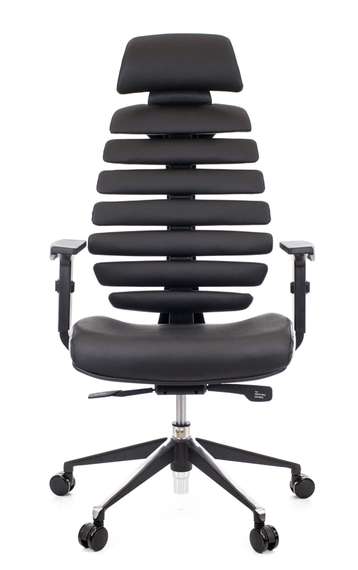 Эргономичное кресло Everprof Ergo Black Кожаное Черный