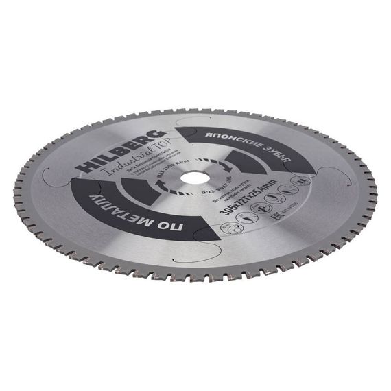 Диск пильный по металлу Hilberg Industrial TOP Металл 305х25.4мм 72Т (HFT305)