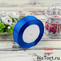 Лента атласная 25 мм (23 метра, цвет №40 Синий)