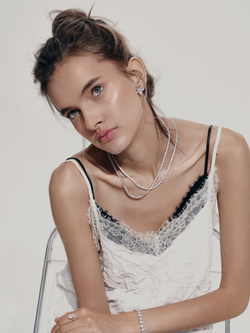 Колье Sparkle Long White