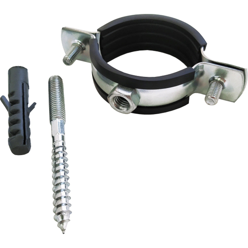 Хомут (РM) оцинк.с резин. уплотнением VALFEX 1/2" (20-25) (в компл. шпилька М8*80 и дюбель)