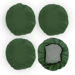 1556407 Чехлы на колёса детской коляски, набор 4 шт., полиэстер, цвета МИКС