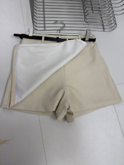 Юбка-шорты женская артикул 6556 цвет "бежевый"