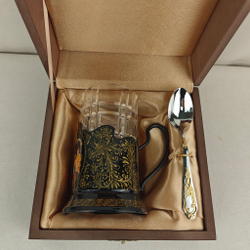 Чайный набор "Чаепитие" (Ручная роспись Палех)