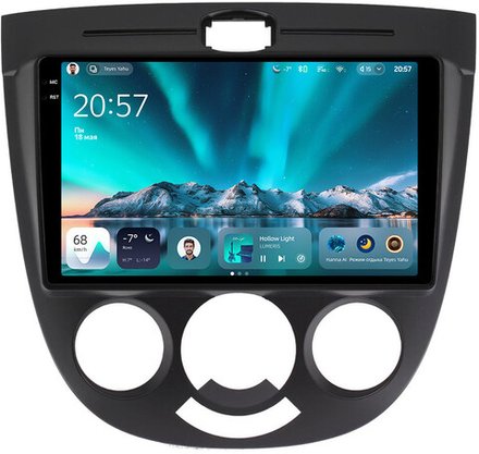 Магнитола для Chevrolet Lacetti хэтчбек (кондиционер) - Teyes CC4 монитор 9.2" 2K QLED на Android 14, Snapdragon 680, DSP, CarPlay, 4G SIM-слот