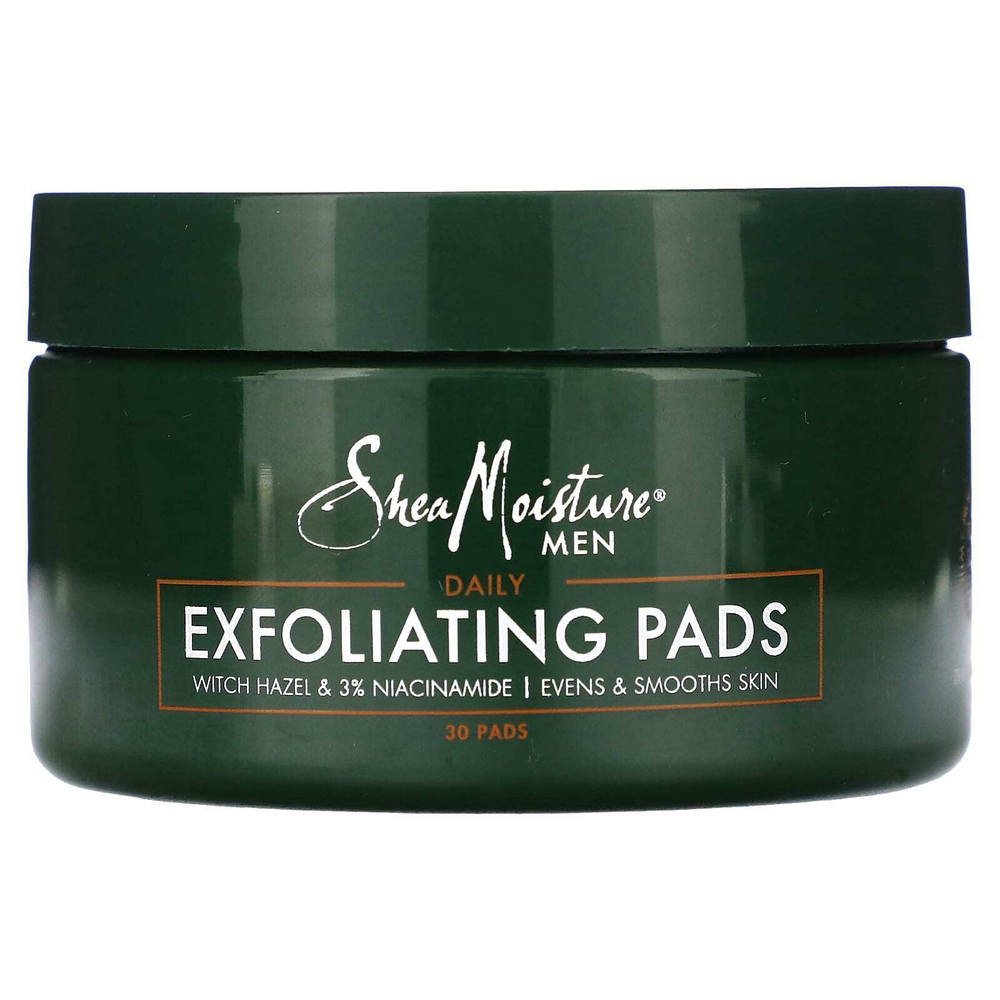 SheaMoisture, Ежедневные отшелушивающие салфетки для мужчин, 30 шт.