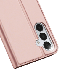 Чехол книжка из PU кожи розового цвета от Dux Ducis для Samsung Galaxy A17 5G, серия Skin Pro Series Case