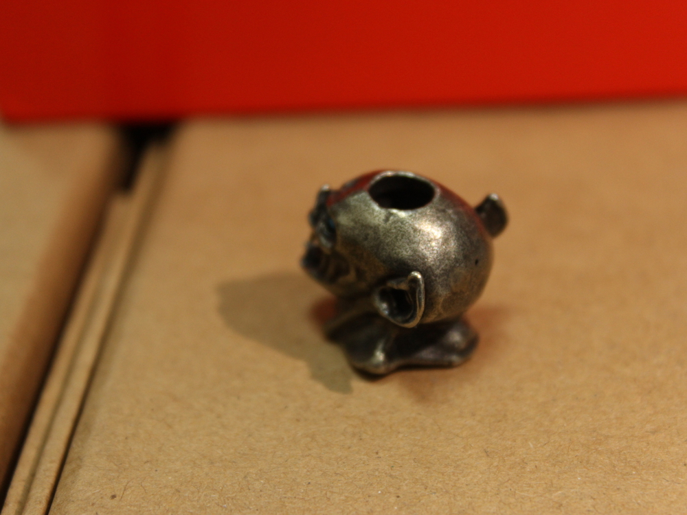 Темлячная бусина "Упырь", желтый метал