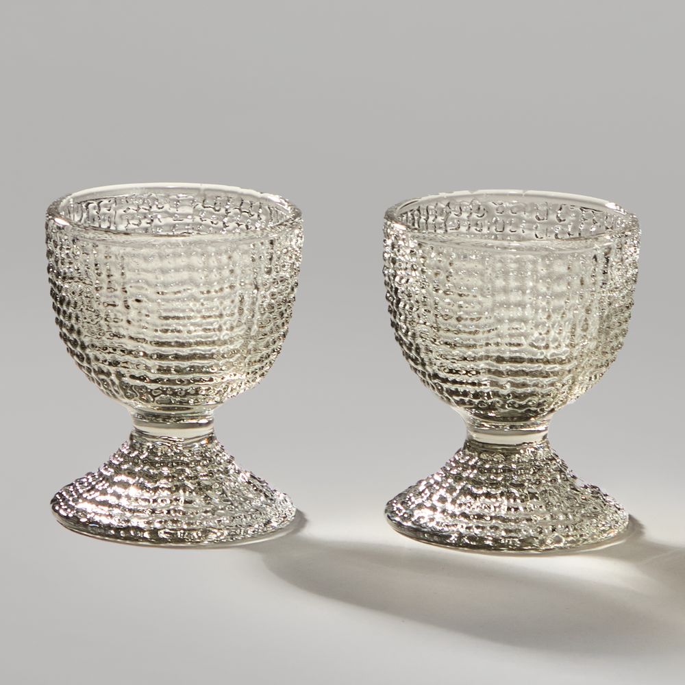 НАБОР ПОДСТАВОК ПОД ЯЙЦО "TEMPO" GREY 2 ШТ. 5,5Х5,5Х6 СМ