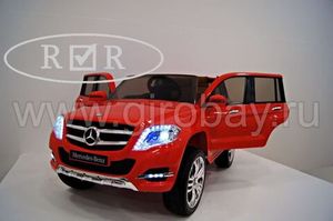 Детский электромобиль River Toys Mercedes-Benz GLK300 красный фото №3
