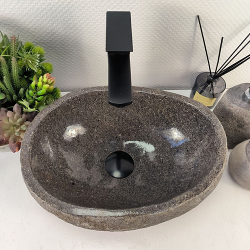 Раковина из речного камня RS-65425 38*29*15 0855